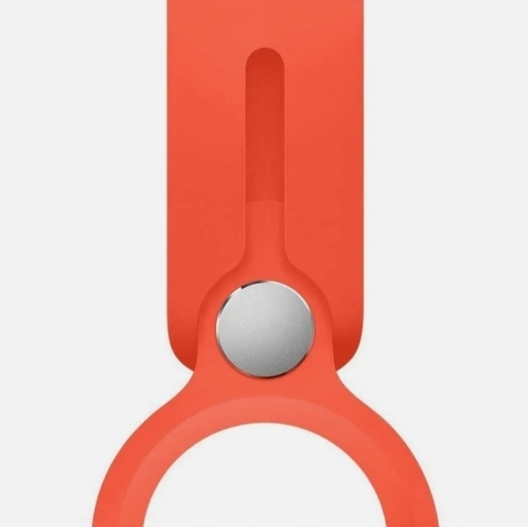 Genuine Apple AirTag Polyurethane Loop - Authentic NEW !!! Electric Orange - Picture 2 of 2